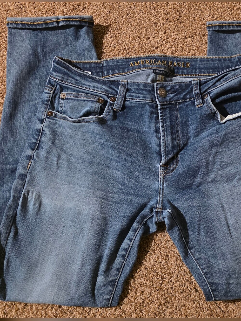 American Eagle Outfitters Light Blue Mens Extreme Flex Jeans 32x32
